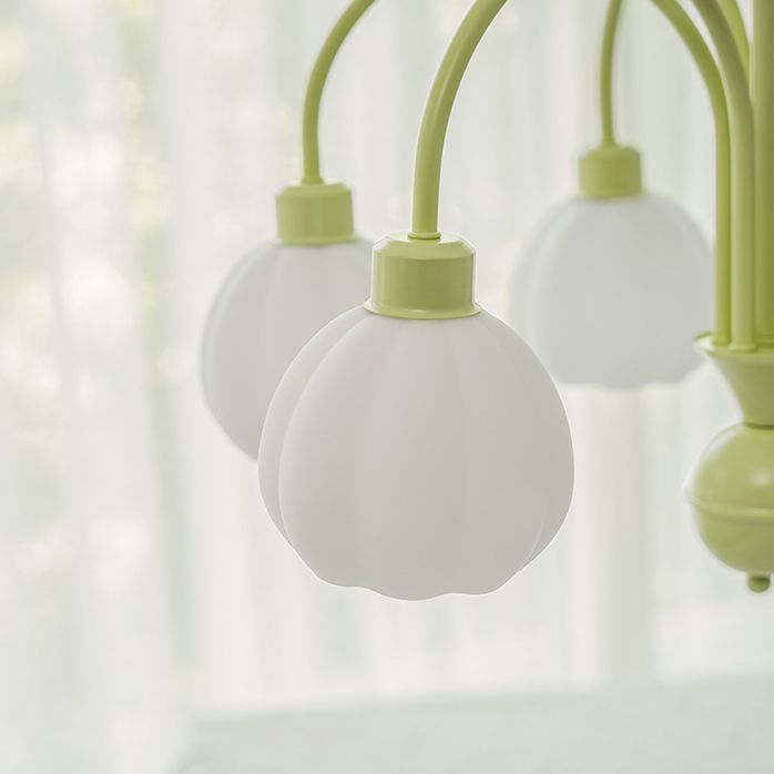 Nordic Ceiling Lamp Glass Flush Mount Light Fixture with Glass Shade for Bedroom