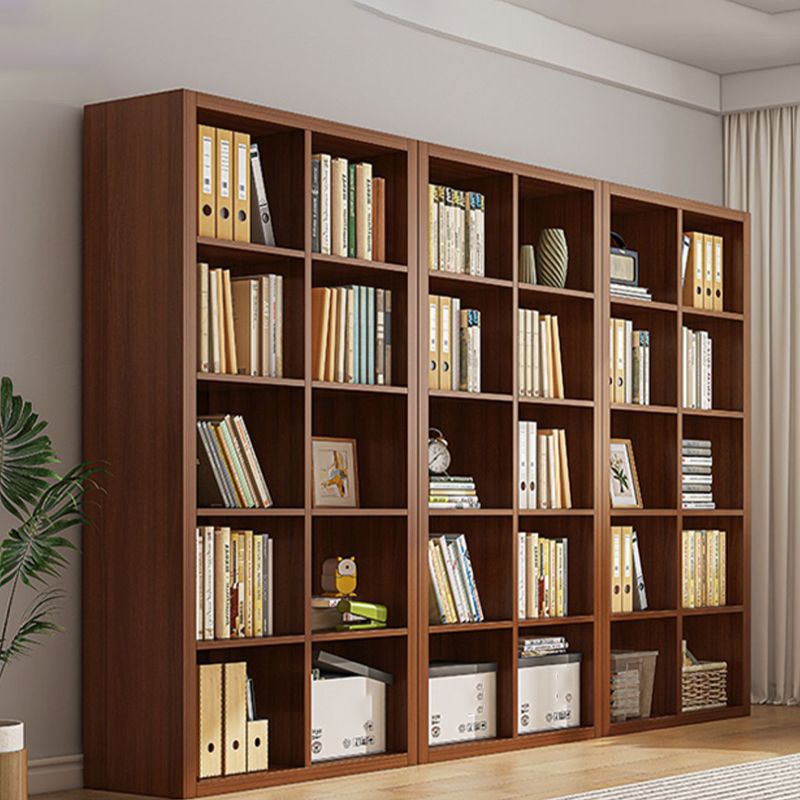 Closed Back Bookshelf Standard Engineered Wood Scandinavian Bookcase