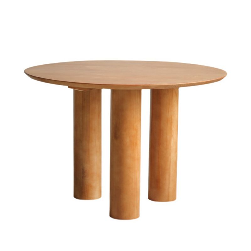 Solid Wood Dining Set 1/2/3/4 Pcs Round Dining Table with Windsor Chairs