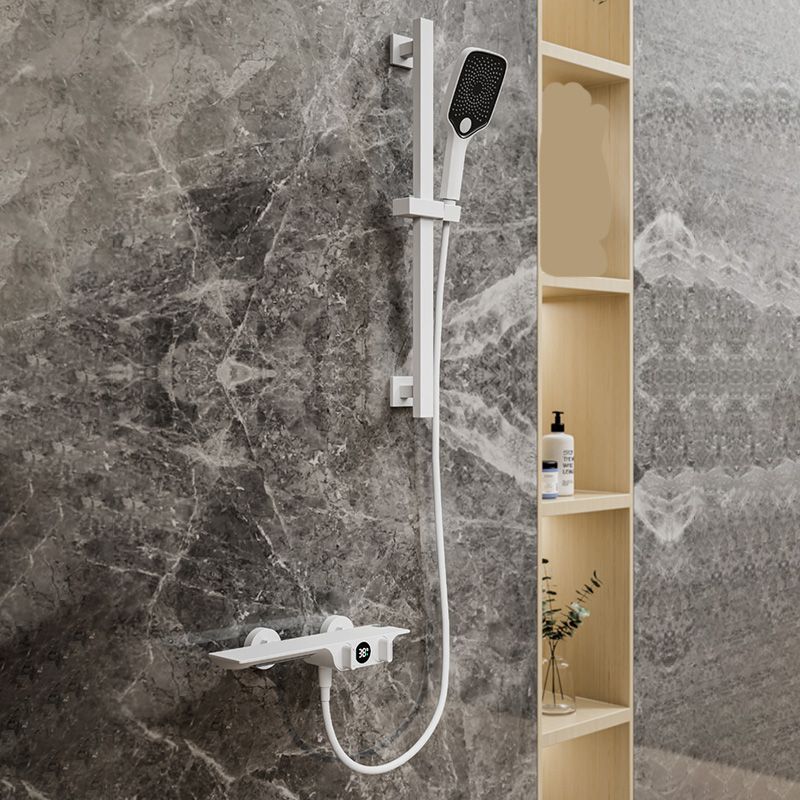 Modern Wall Mounted Faucet 2-Handle and 2-Hole Bath Faucet Trim