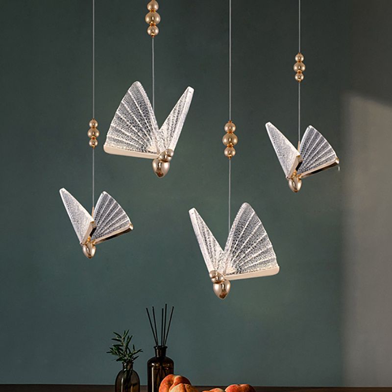 LED Butterfly Chandelier Pendant Nordic Modern Indoor Staircase Butterfly Lamp