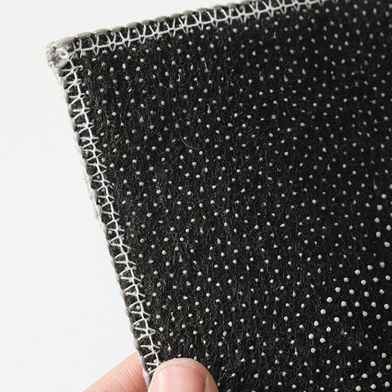 Modern Living Room Area Rug Brown Color Block Area Carpet Polyester Anti-Slip Area Rug