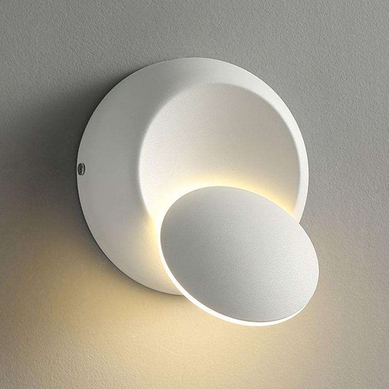 Modern Style Geometric Wall Mounted Lamps Metal 1 Light Wall Lights