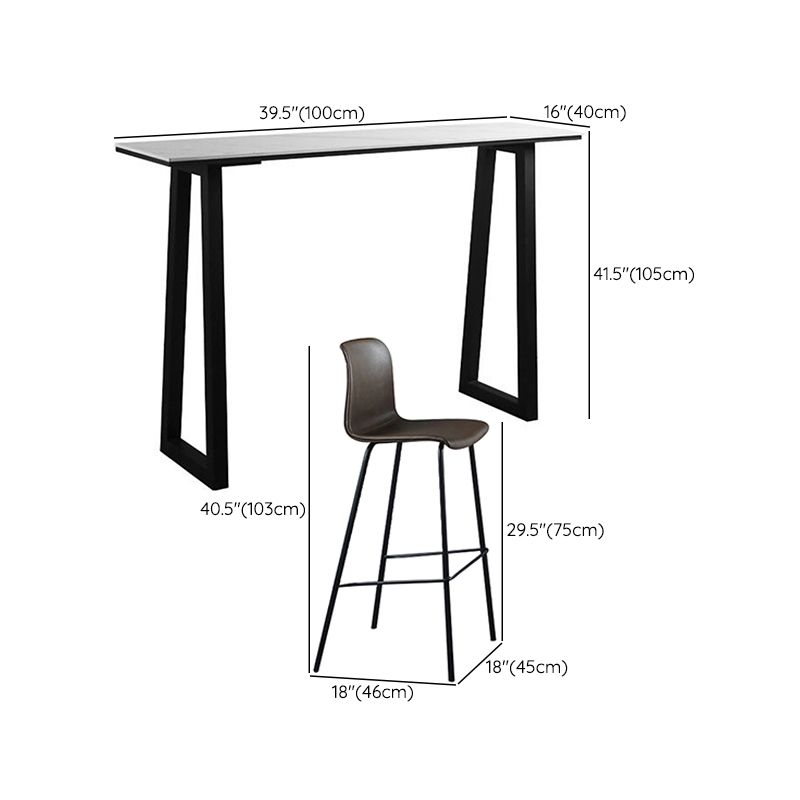 1/2/3 Pieces Pub Table Set Industrial Bar Stool and Table Set