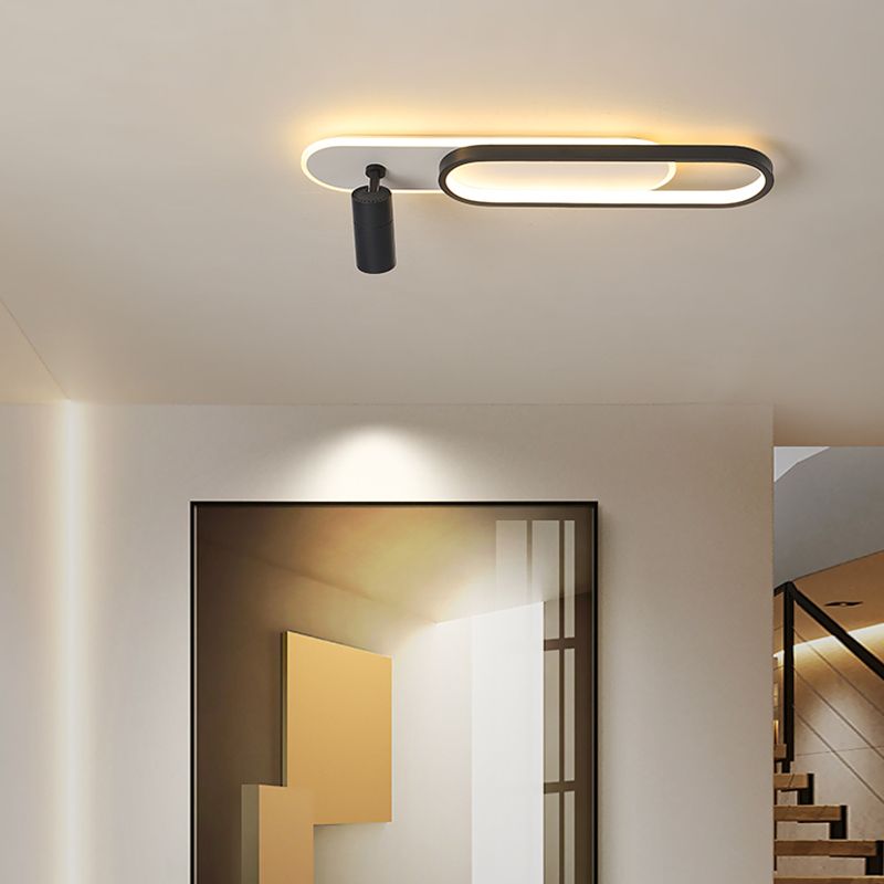 Luminaire de plafond en métal, luminaire de montage au plafond à LED de Style moderne