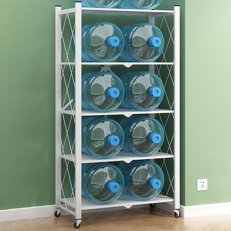 3/4/5-Shelf-Stahl Industrial ETAGERE BOOKSELE SCHELICE SPICAL OPEN BOOKSELEL mit Zauberrädern