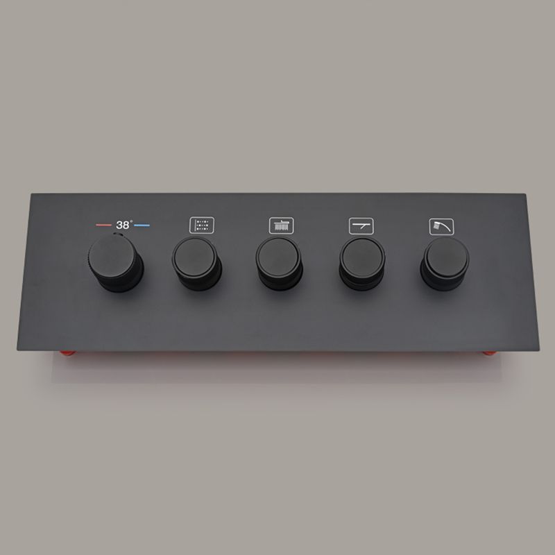 Modern Shower Head Combo Brass Adjustable Water Flow Adjustable Shower Head Shower System