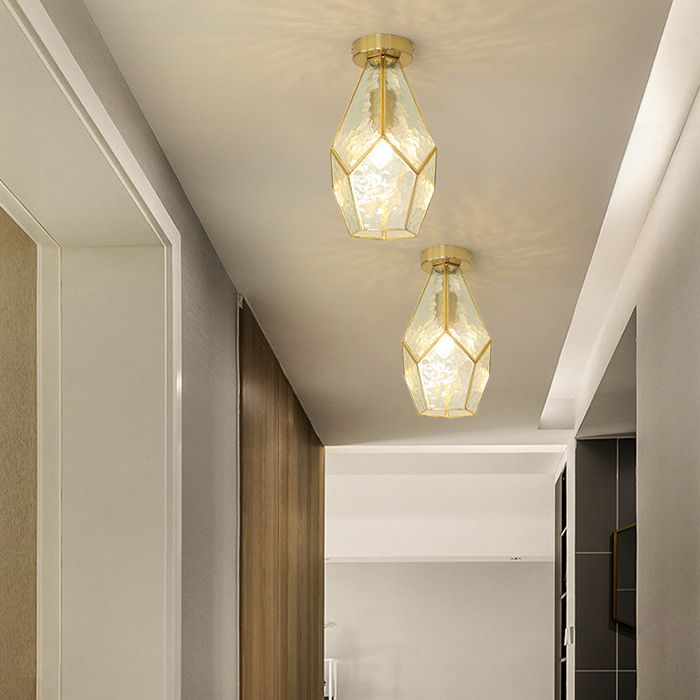 Modern Ceiling Light Creative Glass Flush Mount Light for Living Room