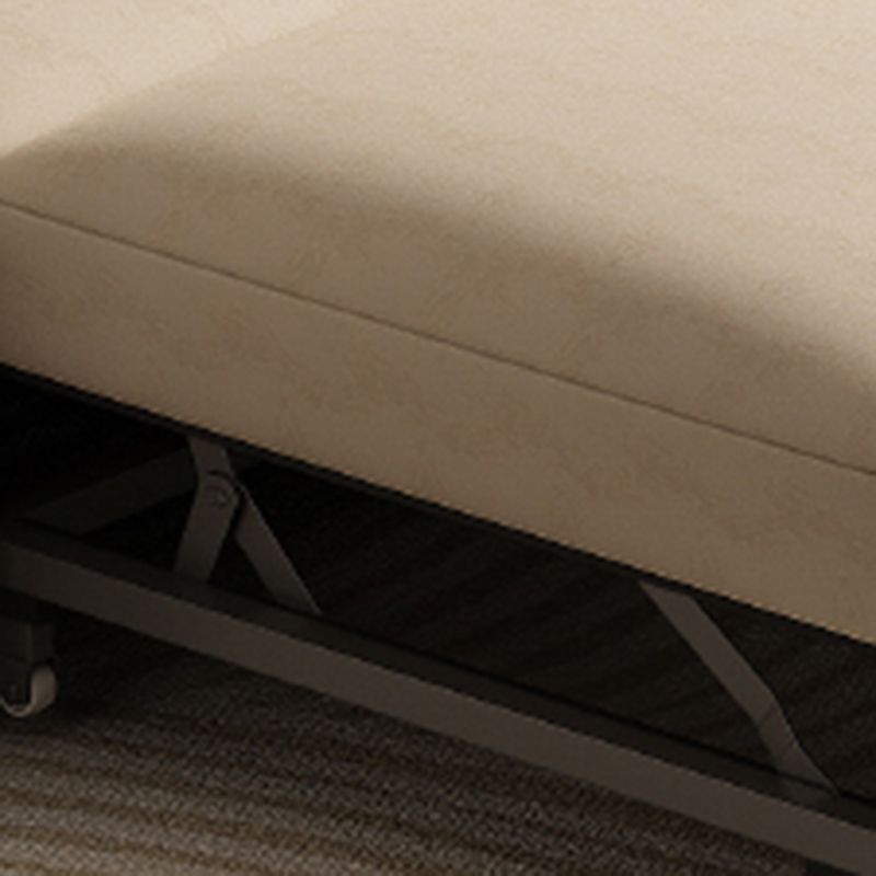 Contemporary Foldable Futon Sleeper White Futon and Mattress