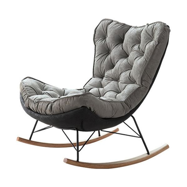 Contemporary Single Sofa Rocking Chair Lazy Rocking Chair for Living Room and Bedroom