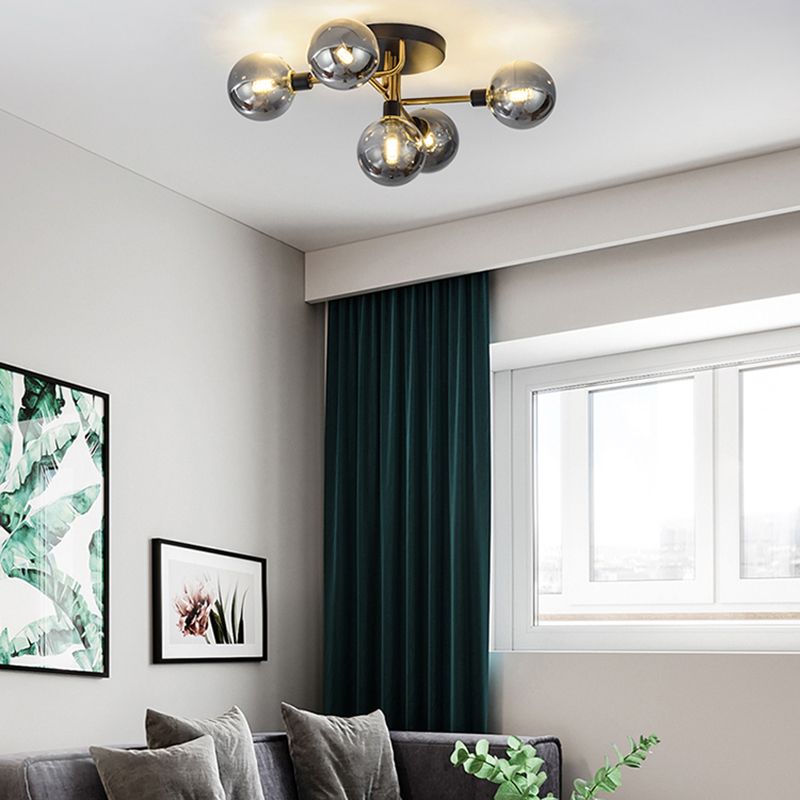 Luz de techo al ras del vidrio de forma redonda Lucina moderna de montaje de altura de luces múltiples