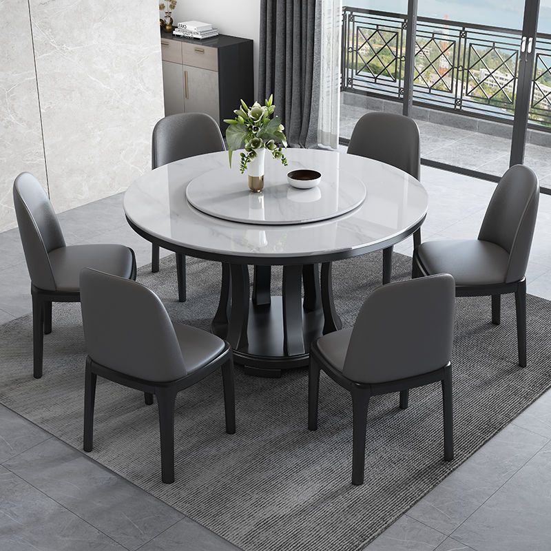 Modern Sintered Stone Table Pedestal Dining Table for Dining Room