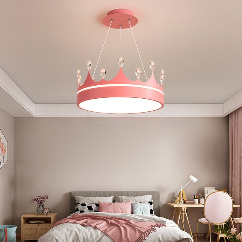 Crown Shape Hanging Lamp Modern Style LED Pendant Lamp for Bedroom