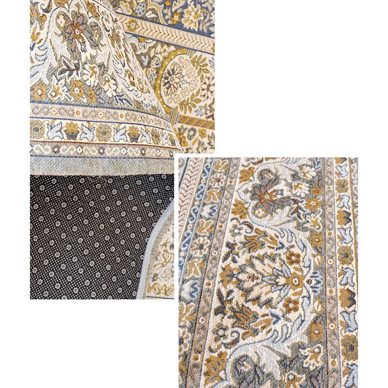 Donker rood vintage tapijt polyester grafisch gebied tapijt niet-slip achterste vloerkleed voor het leven