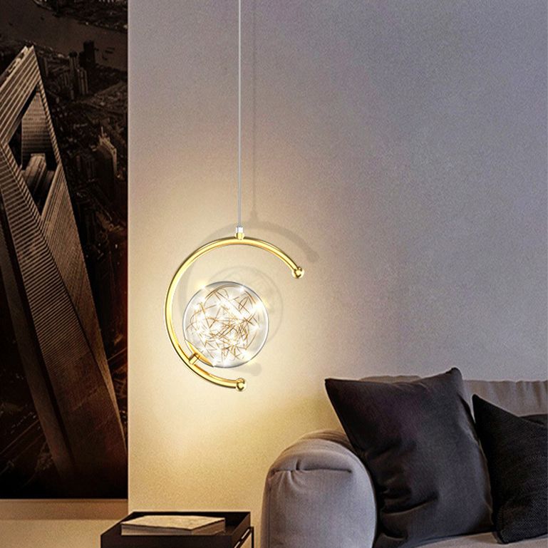 Kogellichtophanging hanger moderne eenvoudige glashanglampen voor restaurant