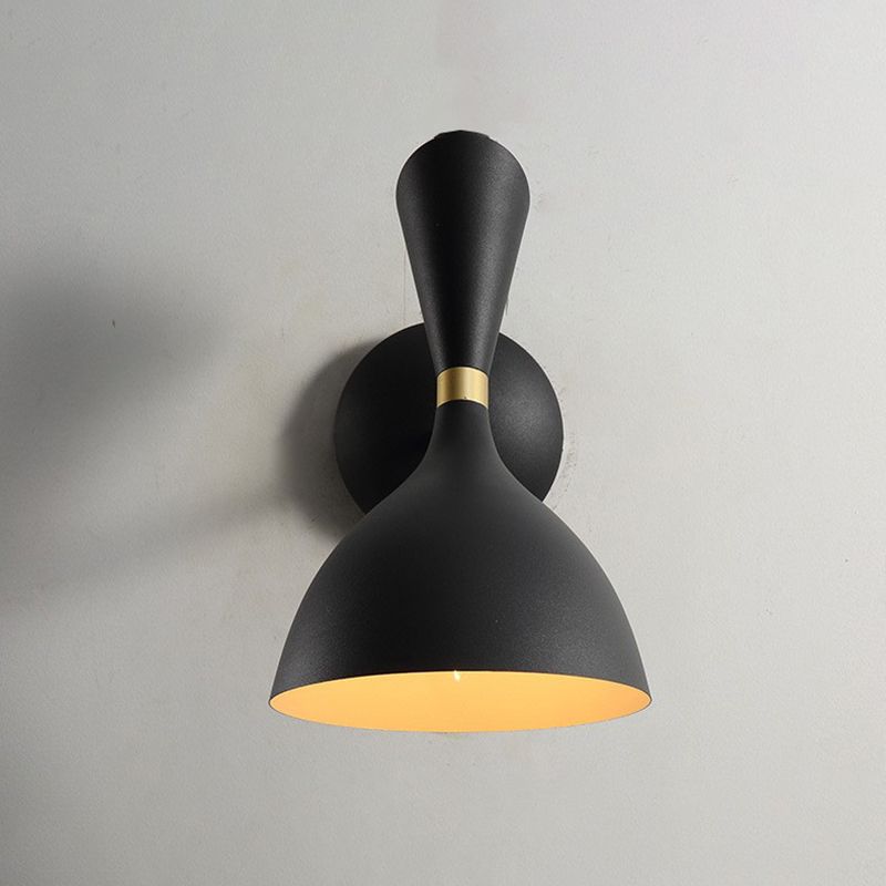 Metal Dome Shade Wall Light Nordic 12" Wide 1 Light Wall Sconce for Living Room