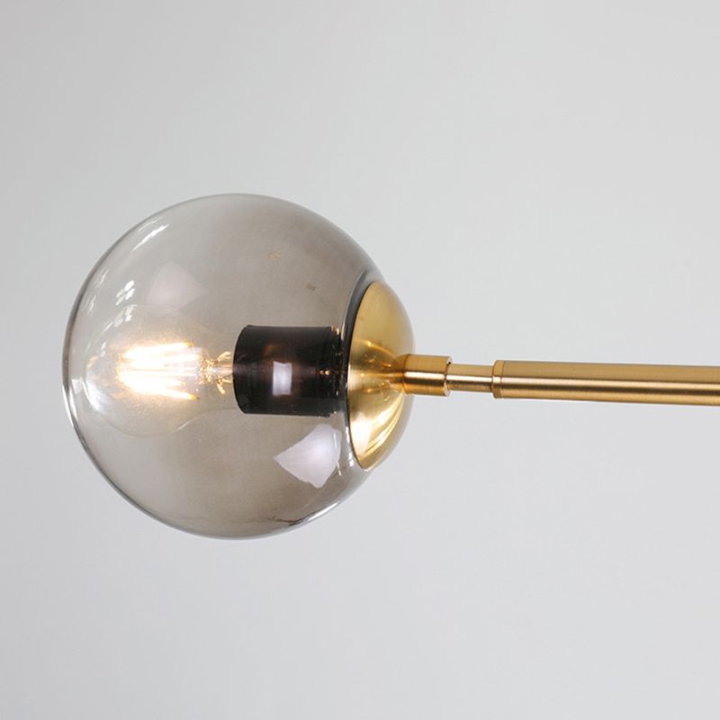 Glass Island Lighting Fixture Modern Style Hanging Lighting Fixture