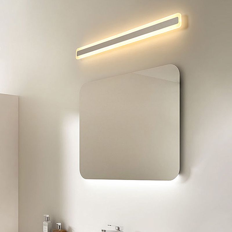 Rechthoekige LED ijdelheid lamp Moderne minimalistische stijl acryl single ijdelheid licht