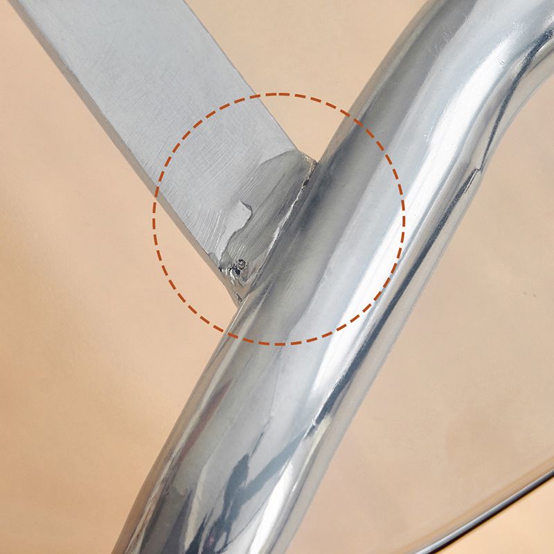 Modern Fixed Back Dining Side Chair Armless Outdoor Bistro Chairs