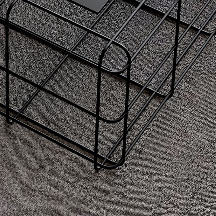 Mid-Century Modern Black Cocktail Table in Iron 1 Coffee Table