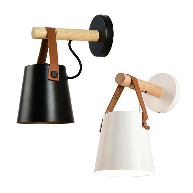Modern Minimalist Style Cone Wall Light Sconce Metal 1 Light Sconces