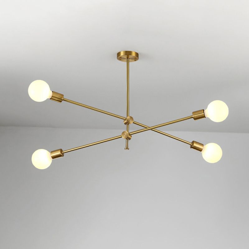 Moderne stijl metalen kroonluchter verlichtingsarmatuur multi -lights sputnik hangende plafondlampen