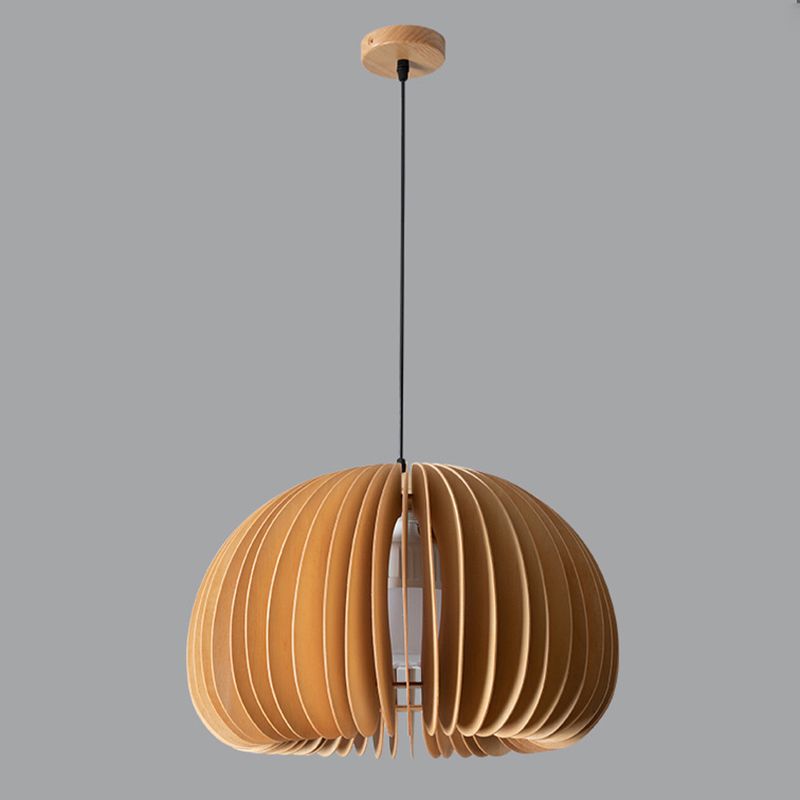 Houthangende hanglamp Lichte Noordse stijl plafond hanglamp voor eetkamer