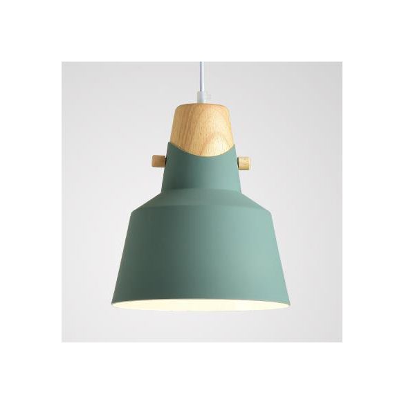 Bell / Dome Plafond Pendant Light Modernisme Métal 1 Lumière 8,5 "/ 14" Dia rose / jaune / Green Lampe suspendue