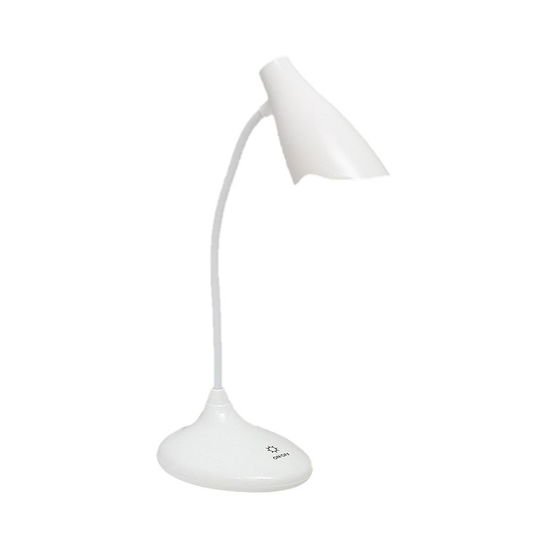 Nordic Bell Shape Standing Desk Light Touch-Sensitive Blue/Green/Pink/White LED Desk Lamp with USB Charging Port