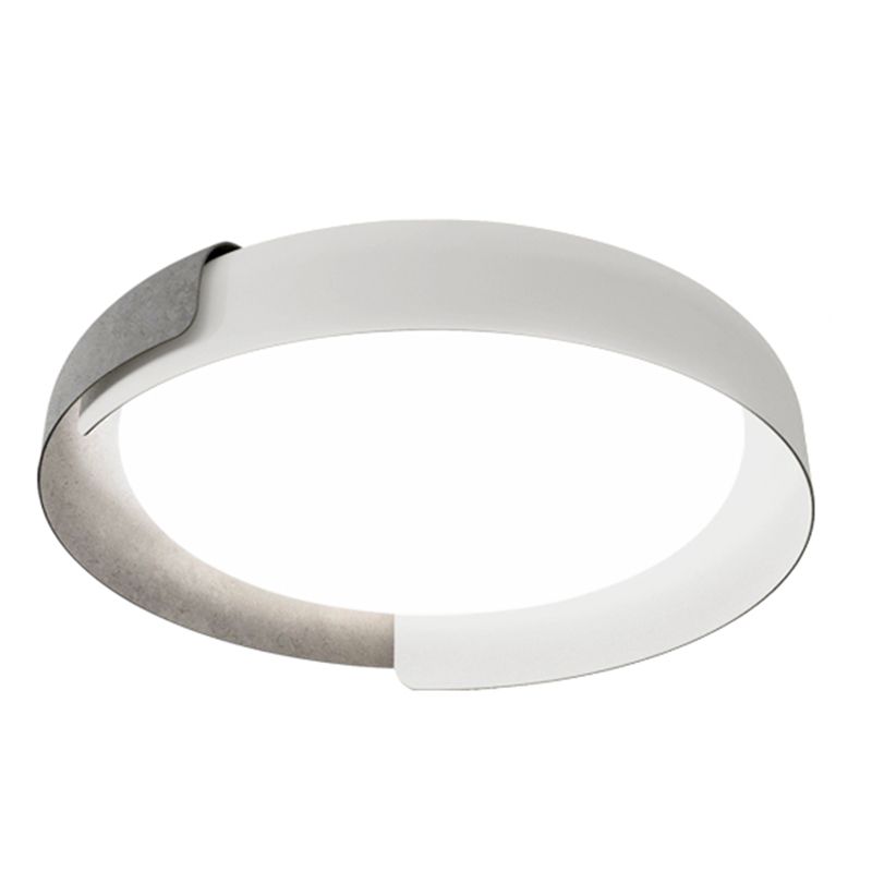 Lacquered Metal LED Ceiling Light in Modern Simplicity Acrylic Circular Flush Mount for Bedroom
