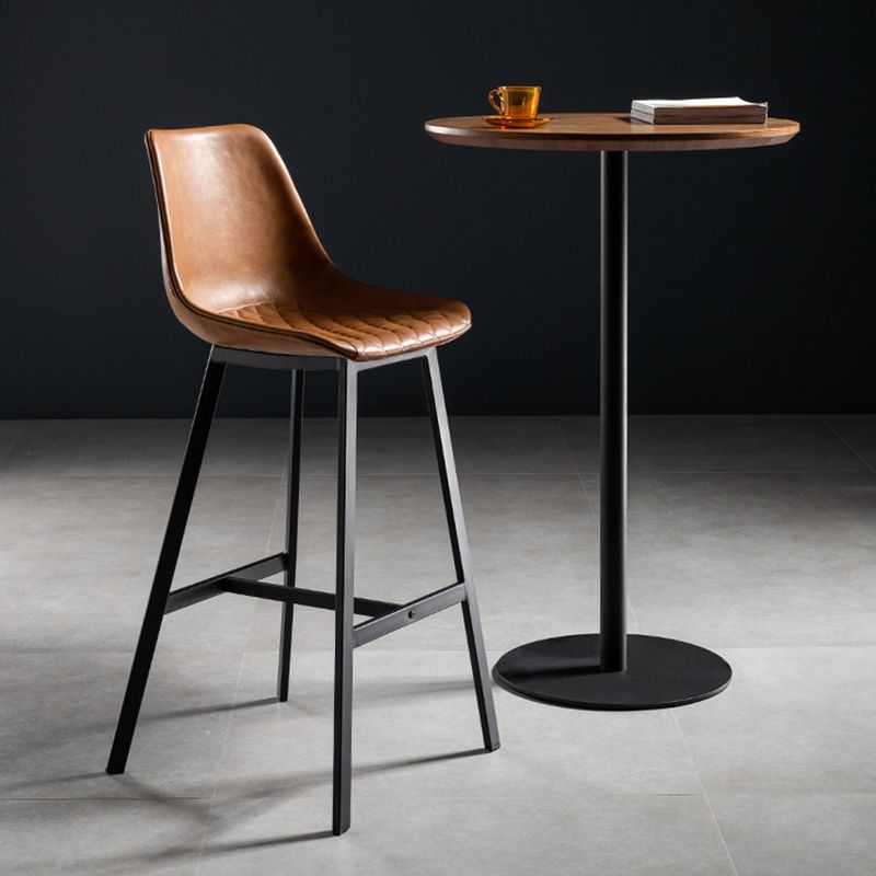 41.3"H Industrial Pedestal Pub Table Round Bistro Bar Solid Wood Table