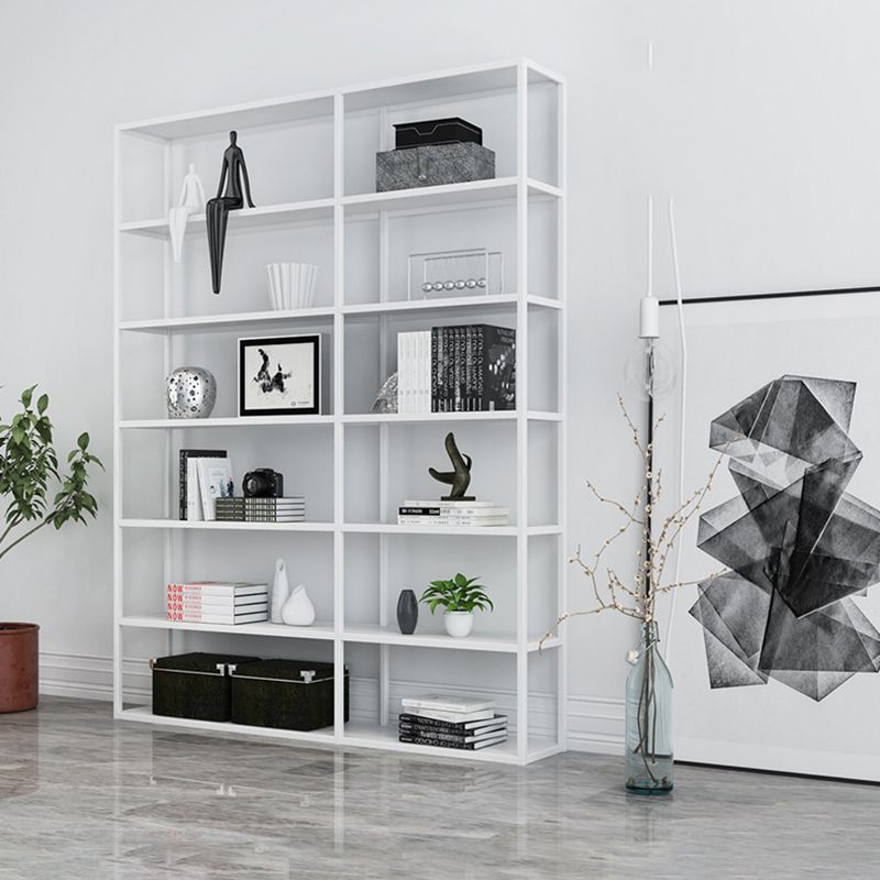 Industrial Antique Finish Shelf Bookcase Etagere Metal Bookshelf with Shelves