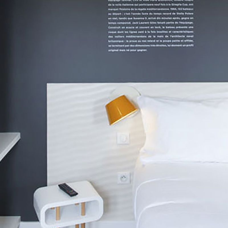 1 Light Drum Wall Sconce Modern Style Metal Wall Lighting for Living Room