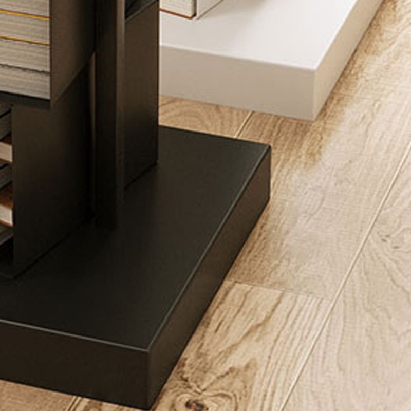 Closed Back Bookshelf Contemporary Style Vertical Bookcase for Home Office