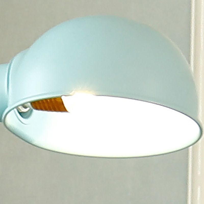 Metall Dome Schattenstock-Lampe zeitgenössische 1-Kopf-Stehlicht mit flexibles Schwanenhalsarm