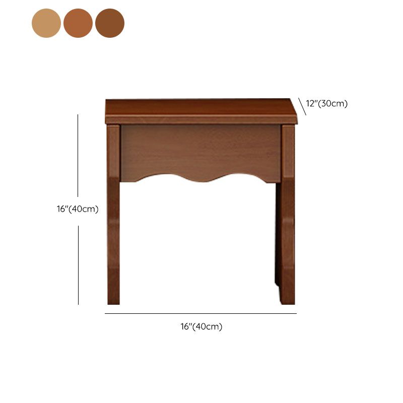 Make-up Vanity Standing Solid Wood Double Drawers Traditional