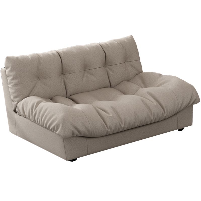 35.43" W x 30.70" H Armless Sofa Contemporary Standard Sofa with Biscuit Back