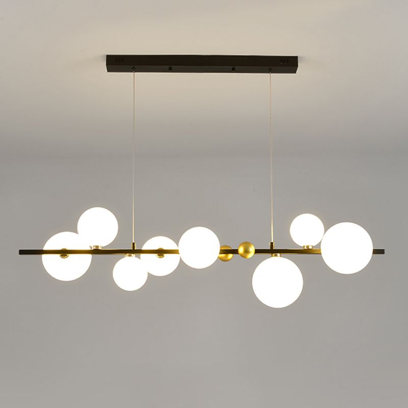 8 Lichtkugel Island Leuchten zeitgenössische Glasanhänger -Leuchten