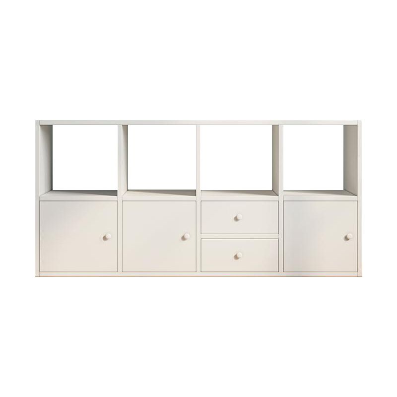 Matter Finish Cube Bookcase Contemporary Wooden Shelf Bookcase