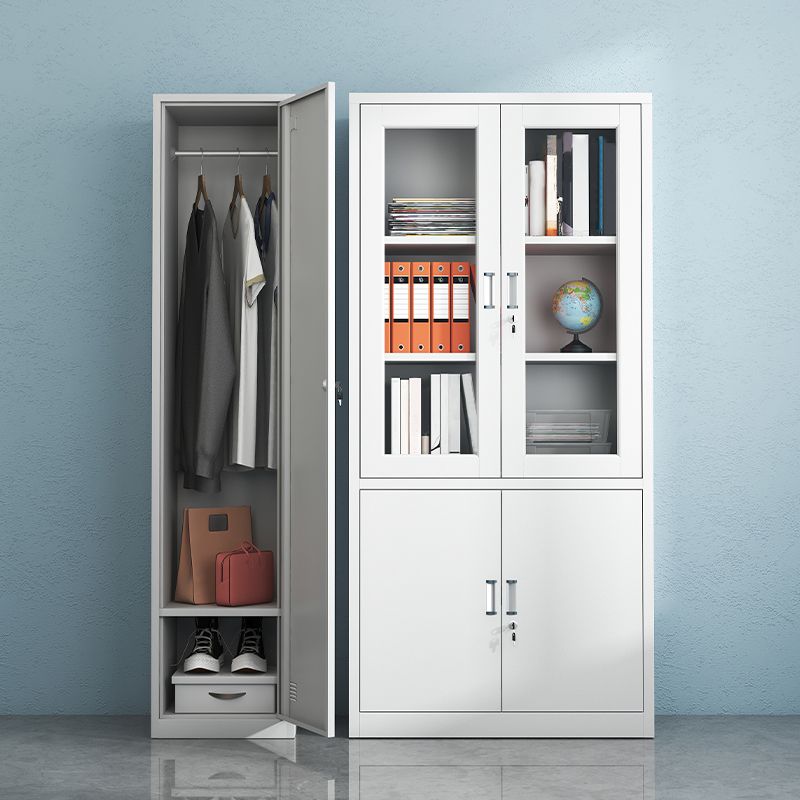 Contemporary Wardrobe Metal Wardrobe Closet for Home,16.54" D x 14.96" W x 70.87" H