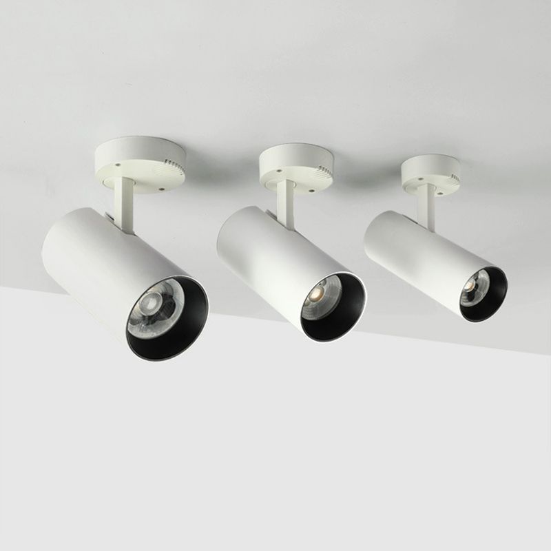 Spot lumineux tubulaire en aluminium pour salon, luminaire encastré moderne à LED