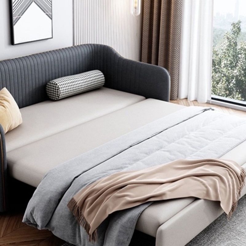 37" Wide Glam Sleeper Sofa Futon Foldable Pillow Included Sleeper Sofa