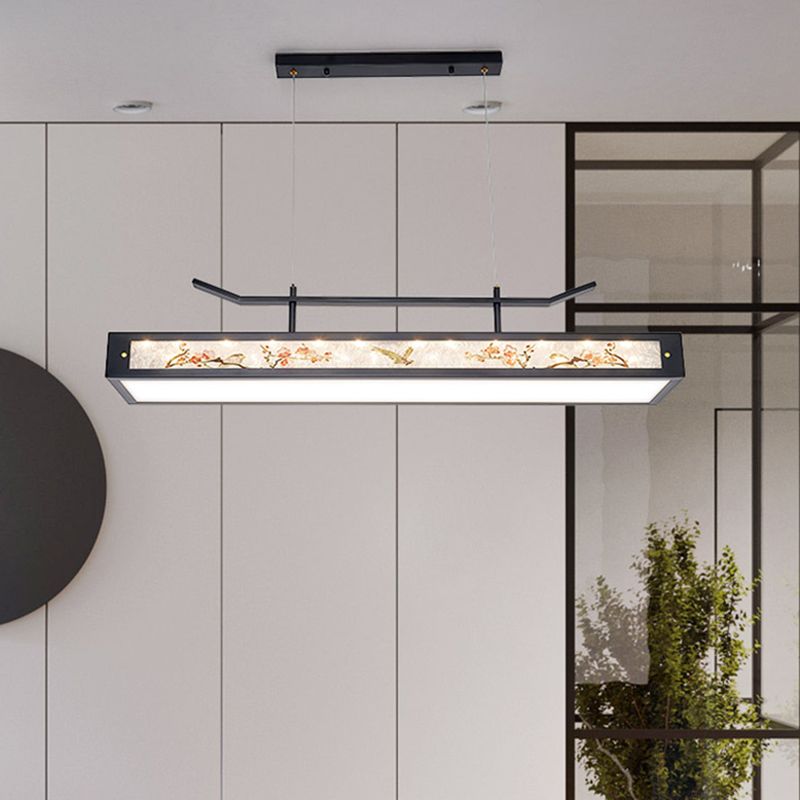 Acrylic Hanging Pendant Lights Modern Linear Hanging Lamps for Dining Room