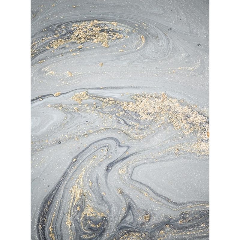 Modernism Abstract Rug Grey Polyester Rug Non-Slip Pet Friendly Washable Carpet for Living Room