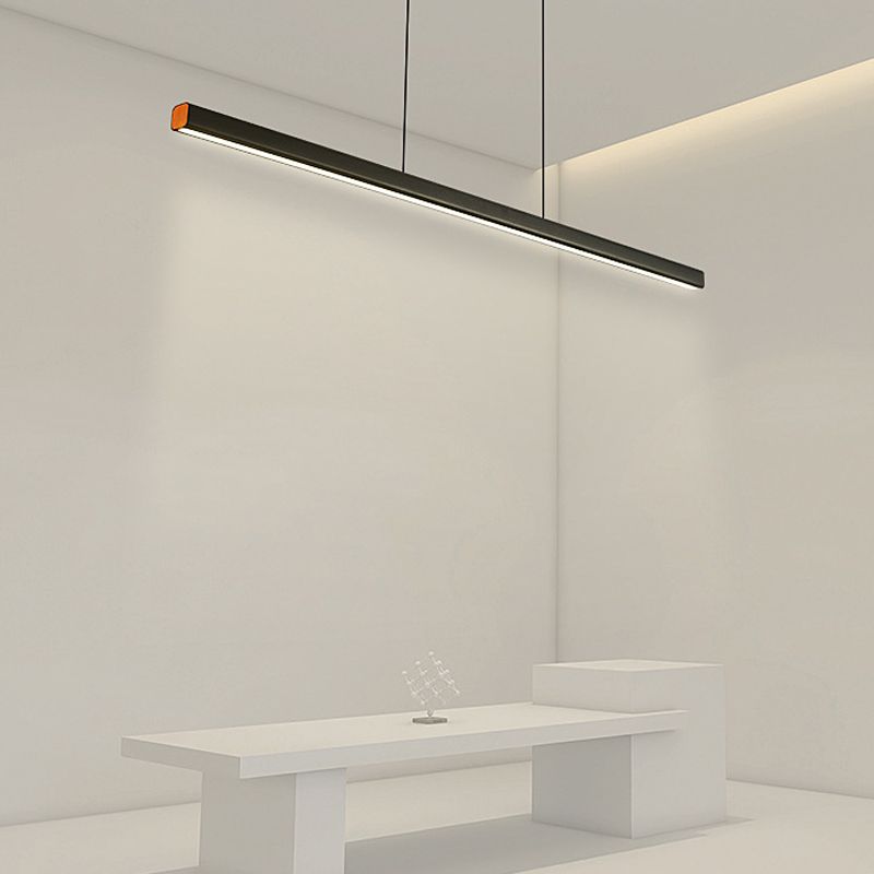 Colgante de isla LED de metal nórdico de la isla de 47.5 "de ancho de ancho de ancho para sala de estar para sala de estar