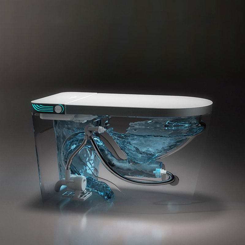 Modern Flush Toilet Floor Mounted Siphon Jet All-In-One Urine Toilet