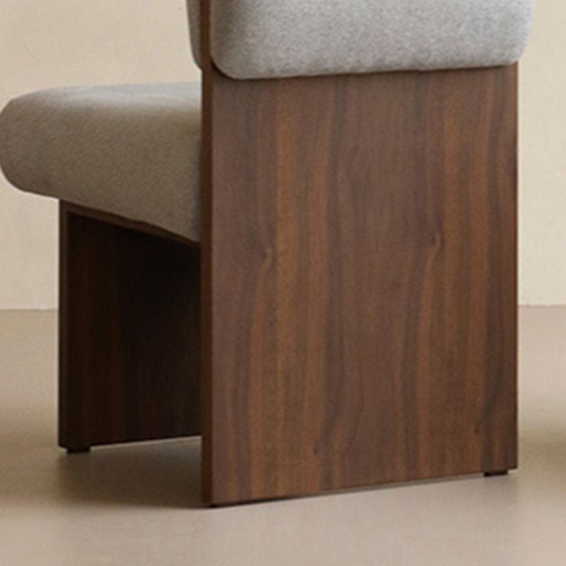 21.25" Wide Armless Chair Solid Wood Frame Chair for Bedroom