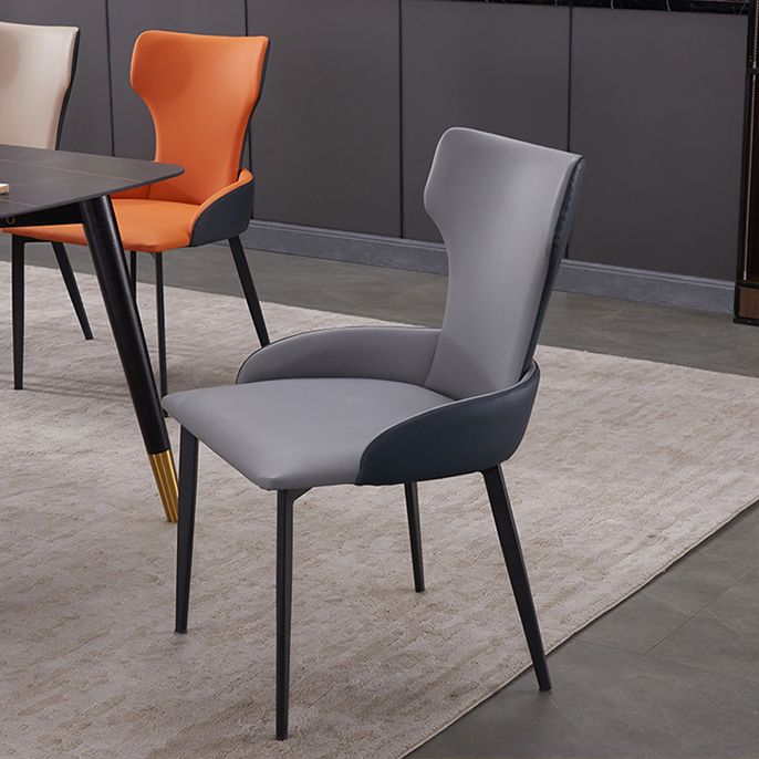 Chaise latérale de style contemporain de style contemporain en métal de 21 '' chaise large