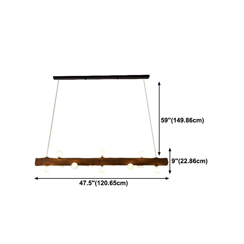 Glass Island Lighting Fixture Modern Style Pendant Lighting Fixture