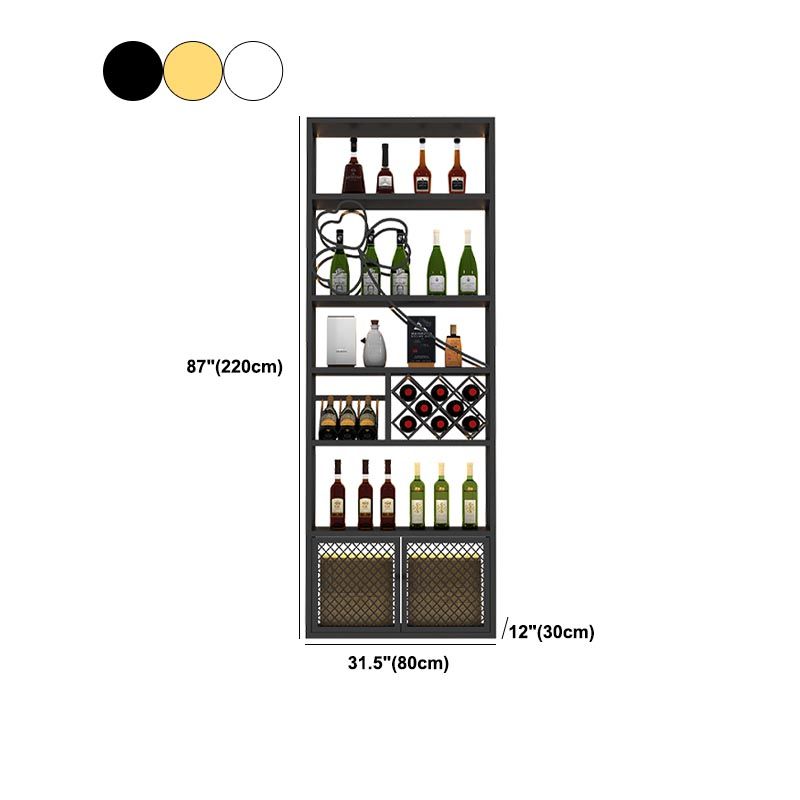 Gold Metal Wine Rack Bottle Freestanding with Shelf Wine Bottle Rack